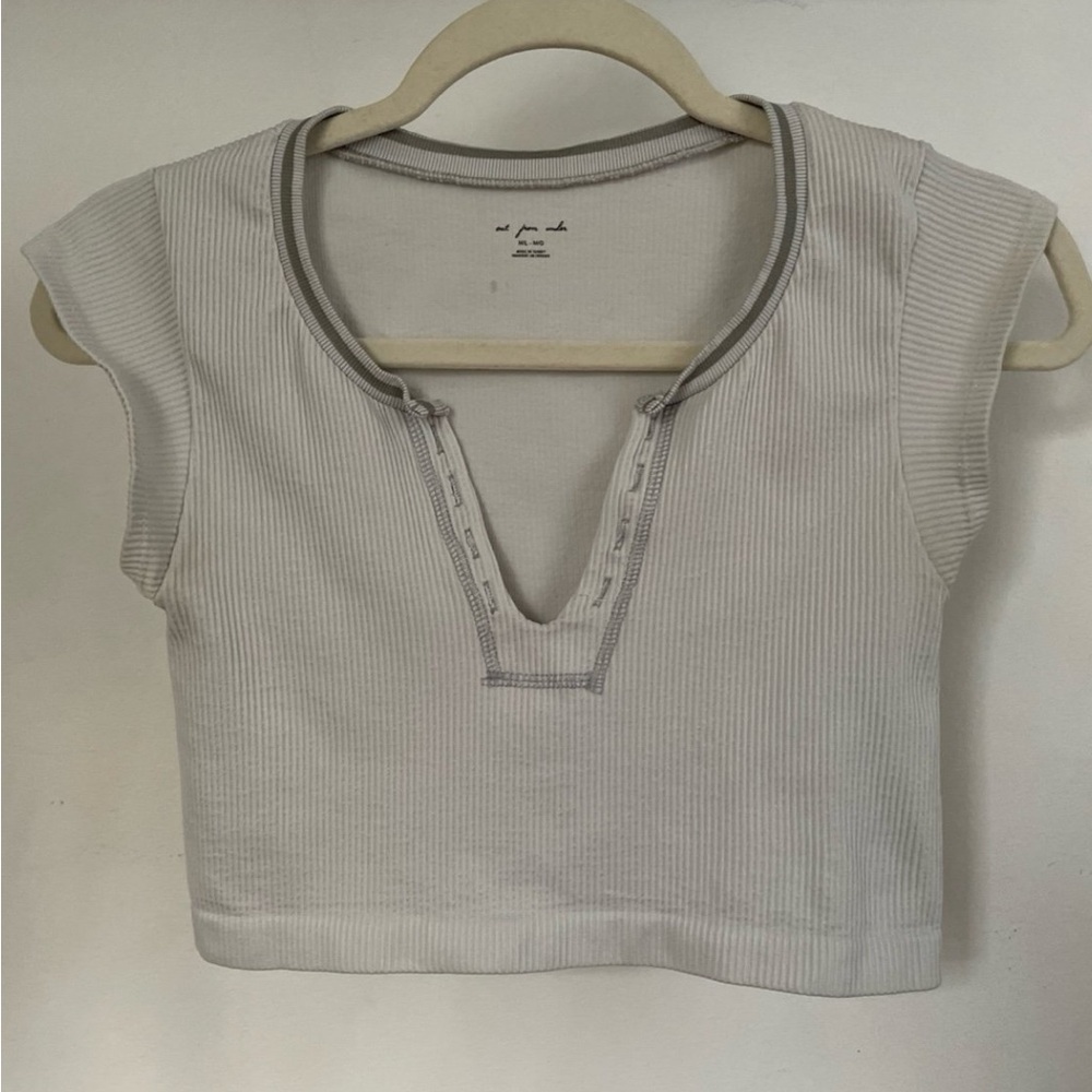 Out From Under Go For Gold Seamless Cropped Top